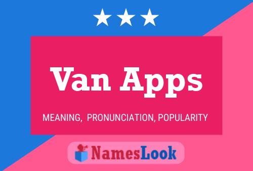 Van Apps Name Poster