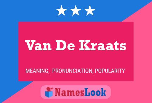 Van De Kraats Name Poster