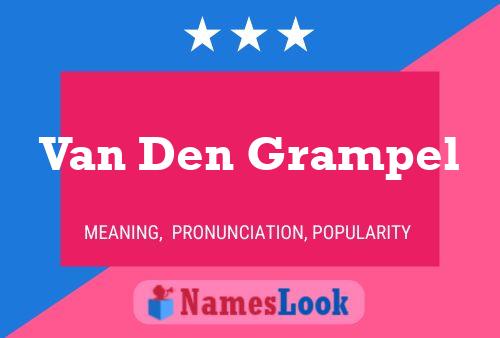 Van Den Grampel Name Poster