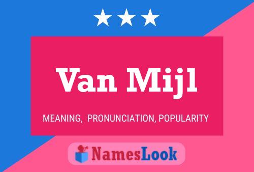 Van Mijl Name Poster