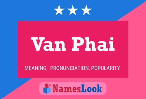 Van Phai Name Poster