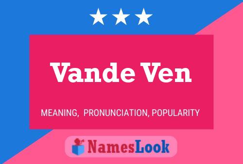 Vande Ven Name Poster