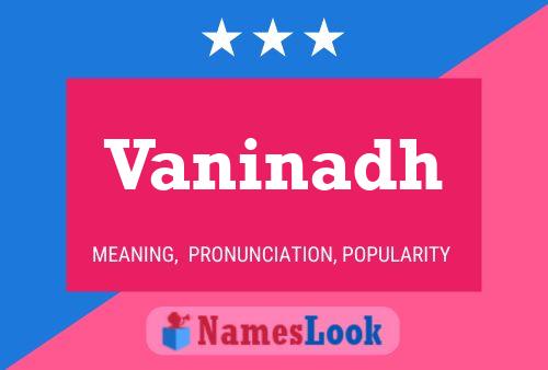 Vaninadh Name Poster