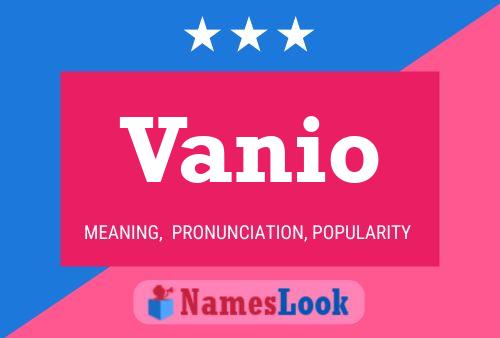 Vanio Name Poster