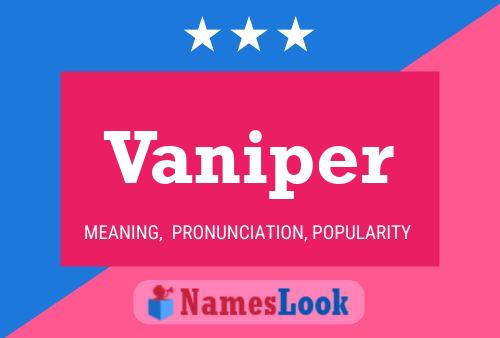 Vaniper Name Poster