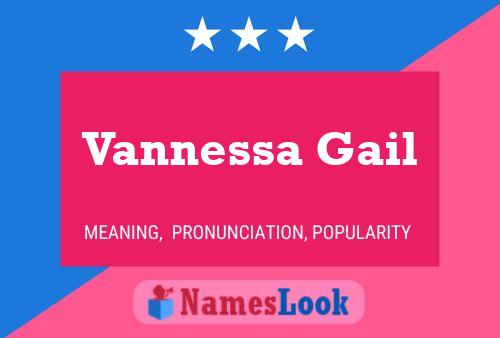 Vannessa Gail Name Poster