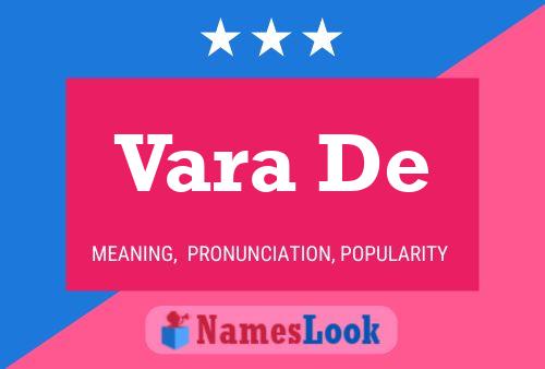 Vara De Name Poster