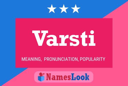 Varsti Name Poster