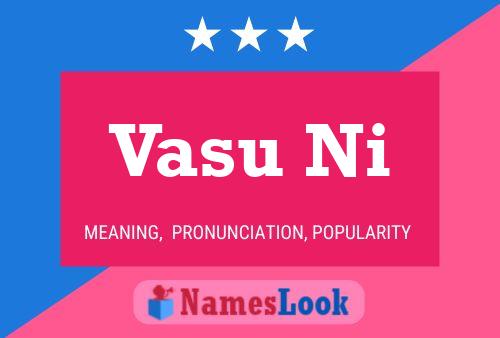 Vasu Ni Name Poster