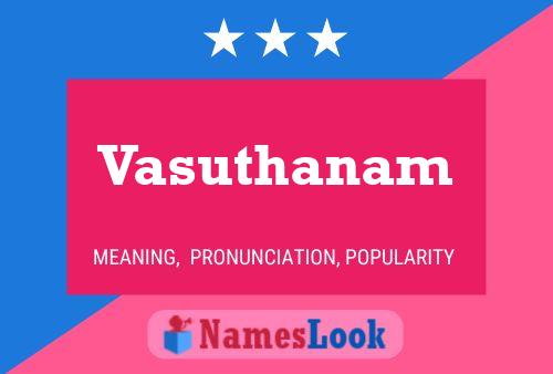 Vasuthanam Name Poster