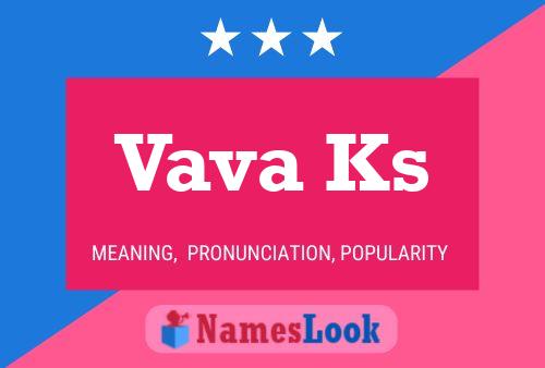 Vava Ks Name Poster