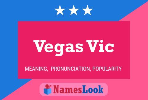 Vegas Vic Name Poster