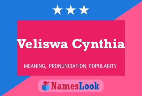 Veliswa Cynthia Name Poster