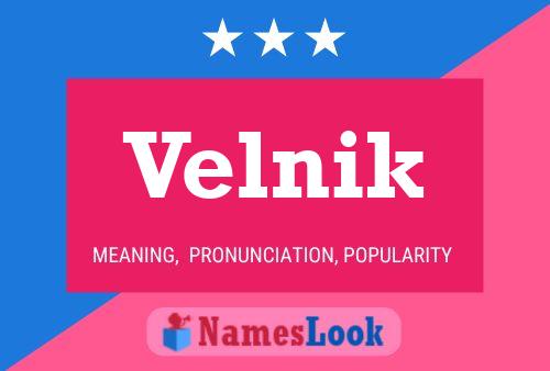 Velnik Name Poster