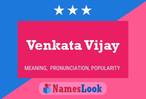 Venkata Vijay Name Poster