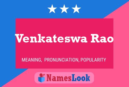 Venkateswa Rao Name Poster