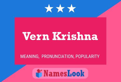 Vern Krishna Name Poster