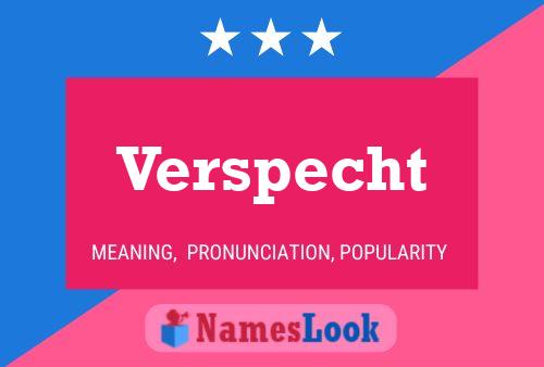 Verspecht Name Poster