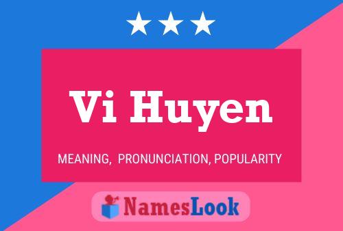 Vi Huyen Name Poster