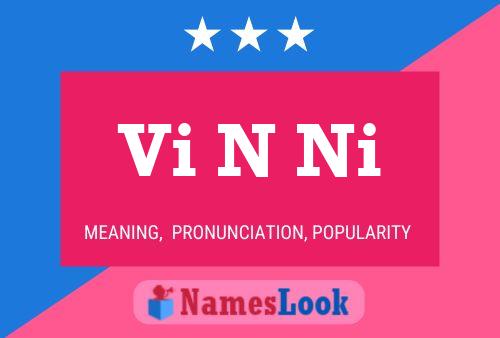 Vi N Ni Name Poster