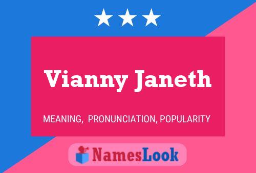 Vianny Janeth Name Poster