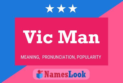 Vic Man Name Poster