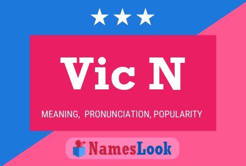 Vic N Name Poster