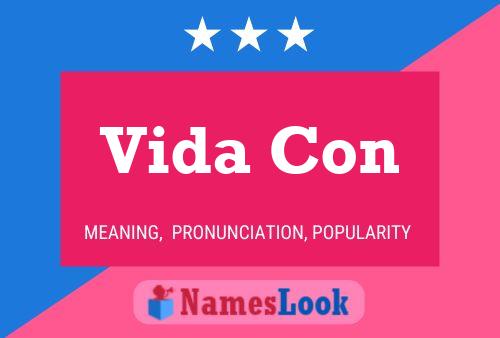 Vida Con Name Poster