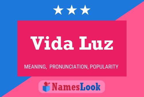 Vida Luz Name Poster