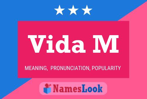 Vida M Name Poster