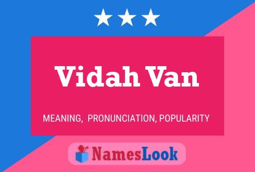 Vidah Van Name Poster