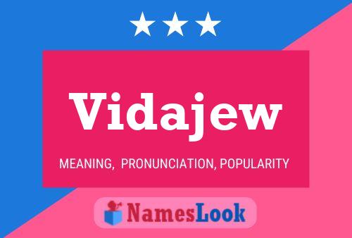 Vidajew Name Poster