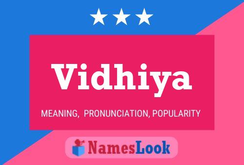 Vidhiya Name Poster