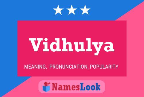 Vidhulya Name Poster