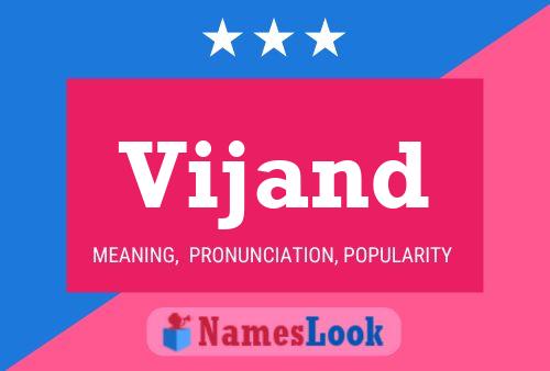 Vijand Name Poster