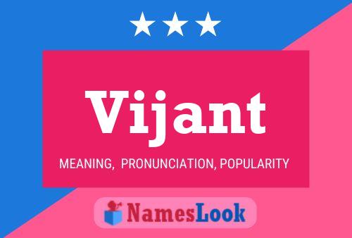 Vijant Name Poster