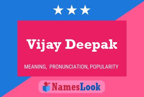 Vijay Deepak Name Poster