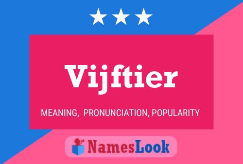 Vijftier Name Poster