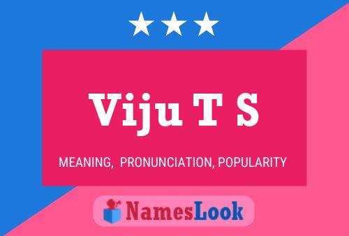 Viju T S Name Poster