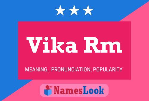 Vika Rm Name Poster