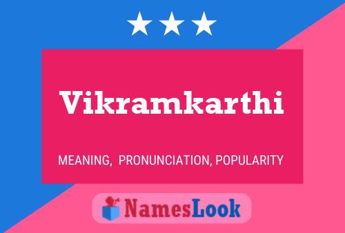 Vikramkarthi Name Poster