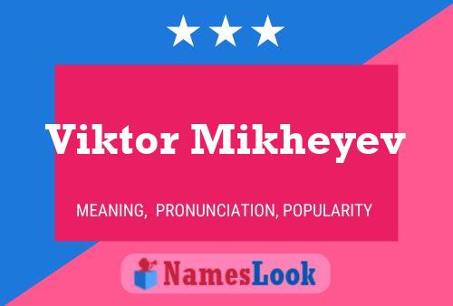 Viktor Mikheyev Name Poster