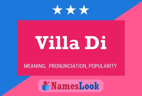 Villa Di Name Poster