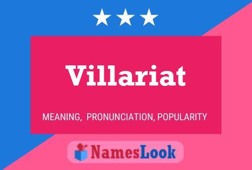 Villariat Name Poster