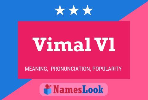 Vimal Vl Name Poster