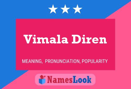 Vimala Diren Name Poster