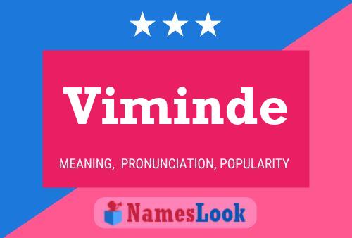 Viminde Name Poster