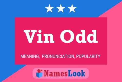 Vin Odd Name Poster