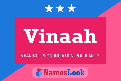 Vinaah Name Poster