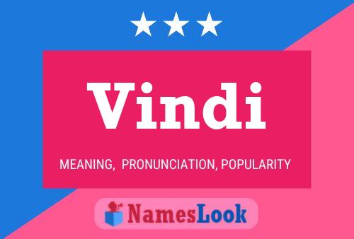 Vindi Name Poster